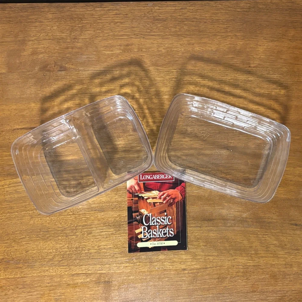 Longaberger Tea Basket with two protectors, product tag, and optional liner - Picture 7 of 9